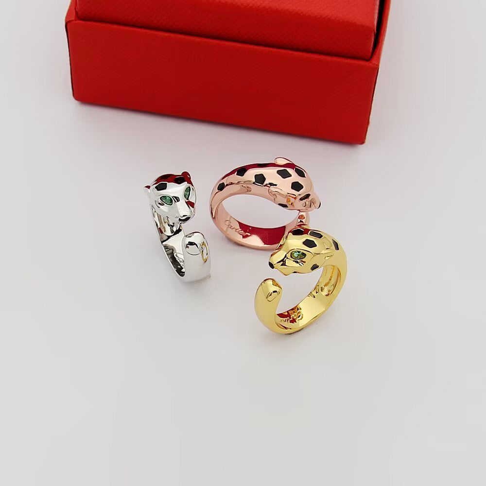 [Dawnora Jewelry]PANTHERE SPOTTED MEDIUM RING