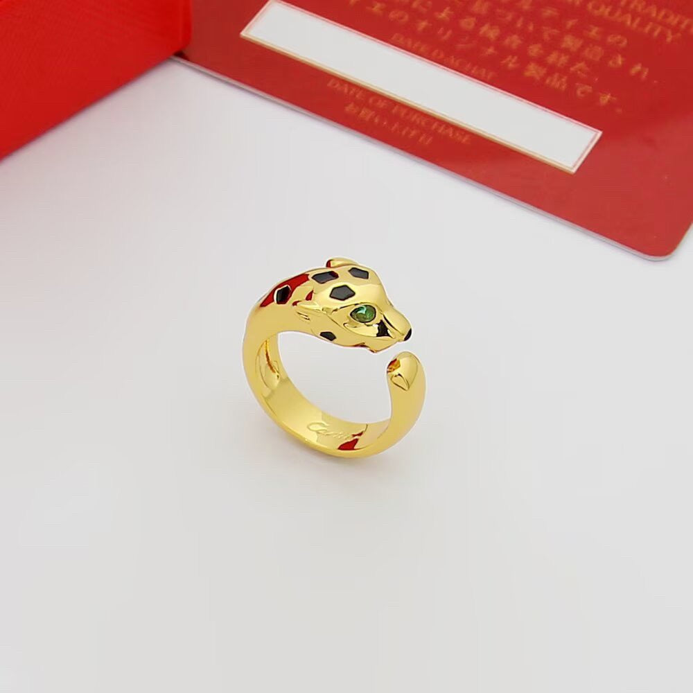 [Dawnora Jewelry]PANTHERE SPOTTED MEDIUM RING