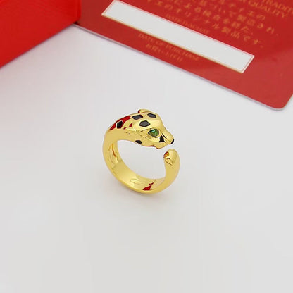 [Dawnora Jewelry]PANTHERE SPOTTED MEDIUM RING