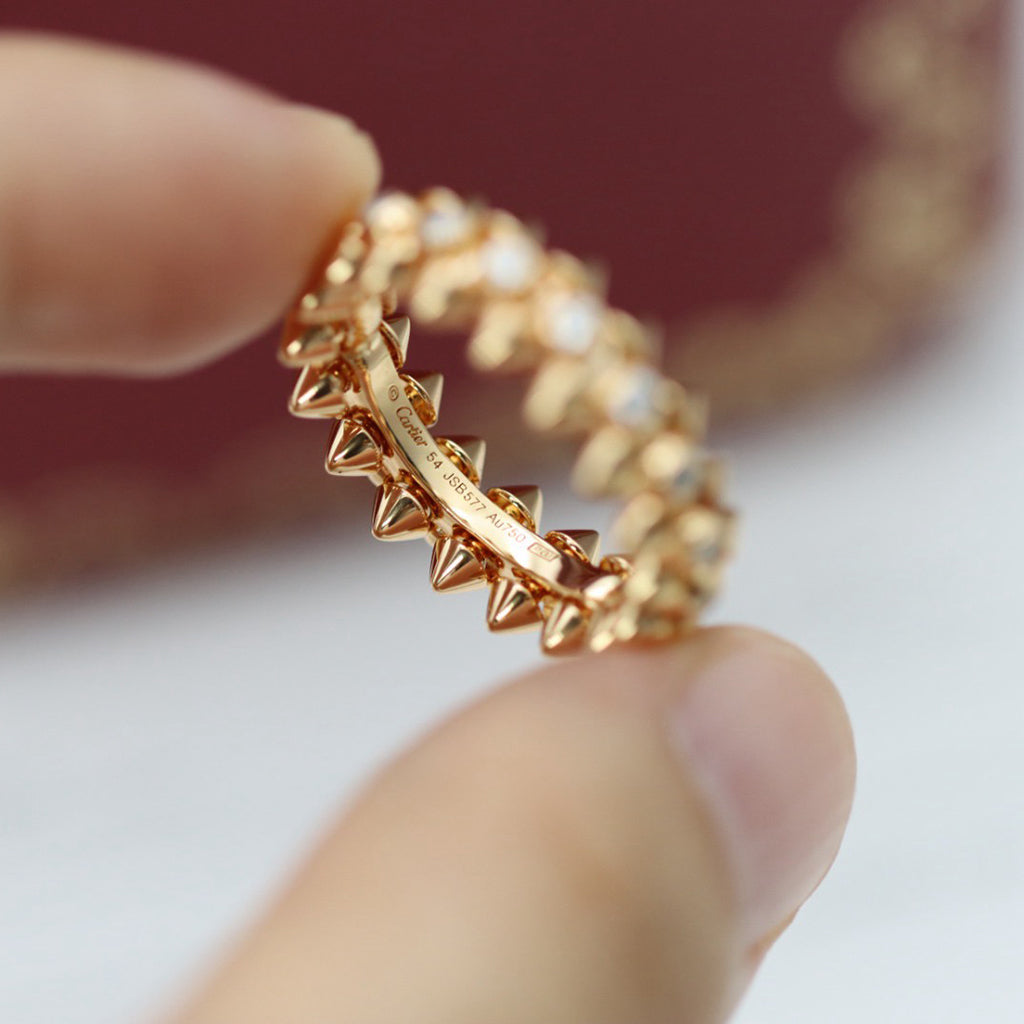 [Dawnora Jewelry]CLASH 6.8MM DIAMOND MEDIUM RING