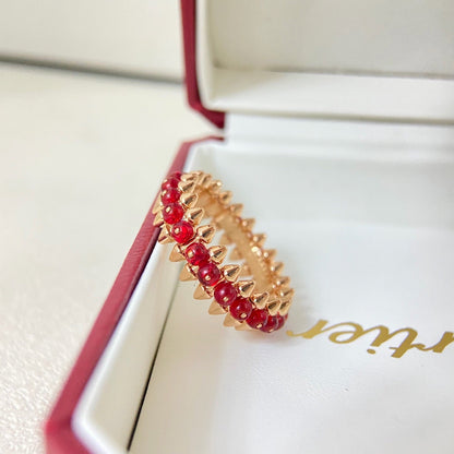 [Dawnora Jewelry]CLASH 7.9MM AGATE CHALCEDONY RING