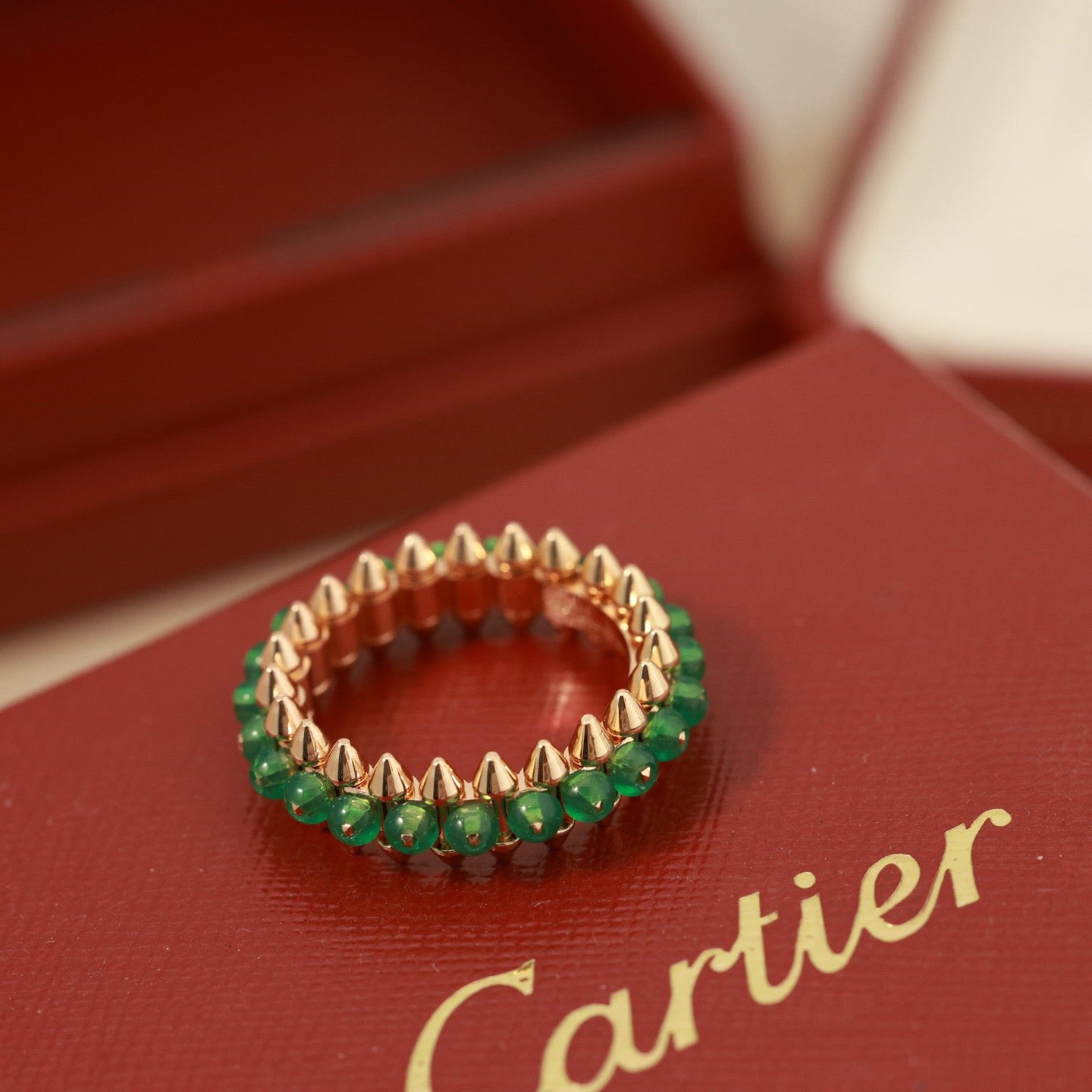 [Dawnora Jewelry]CLASH 7.9MM AGATE CHALCEDONY RING
