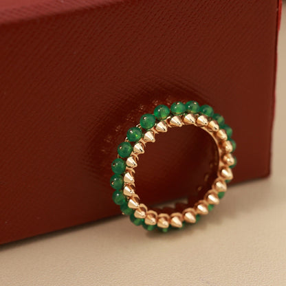 [Dawnora Jewelry]CLASH 7.9MM AGATE CHALCEDONY RING