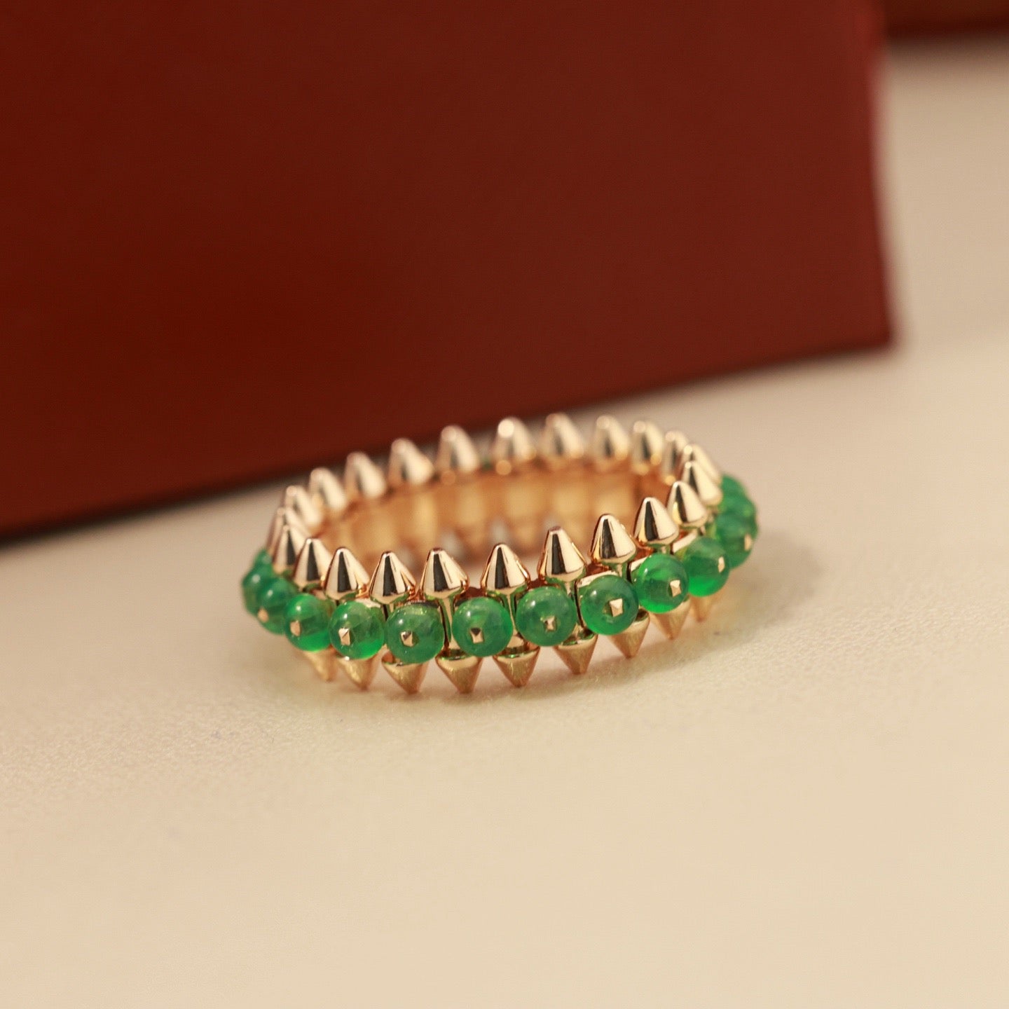 [Dawnora Jewelry]CLASH 7.9MM AGATE CHALCEDONY RING