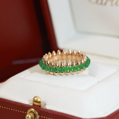 [Dawnora Jewelry]CLASH 7.9MM AGATE CHALCEDONY RING
