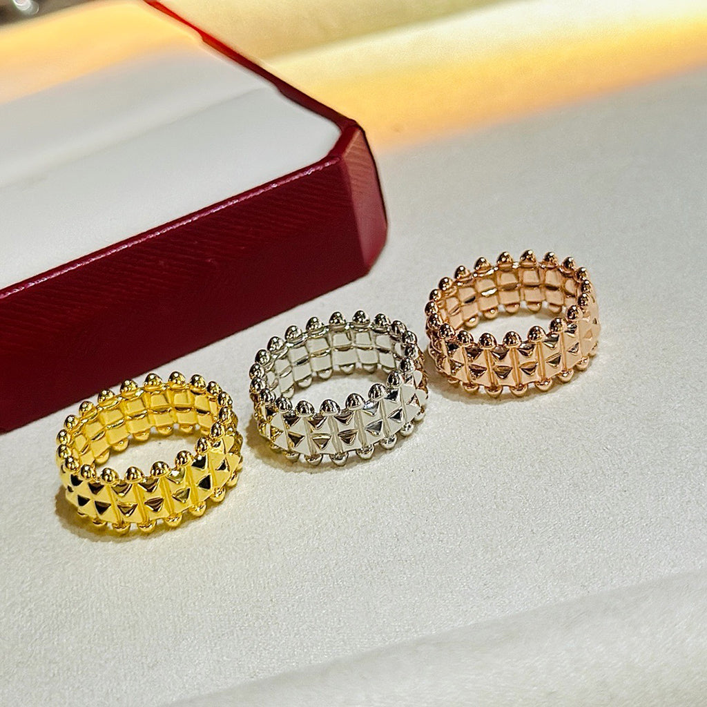 [Dawnora Jewelry]CLASH 9.2MM DOUBLE ROW RING