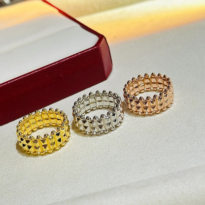 [Dawnora Jewelry]CLASH 9.2MM DOUBLE ROW RING