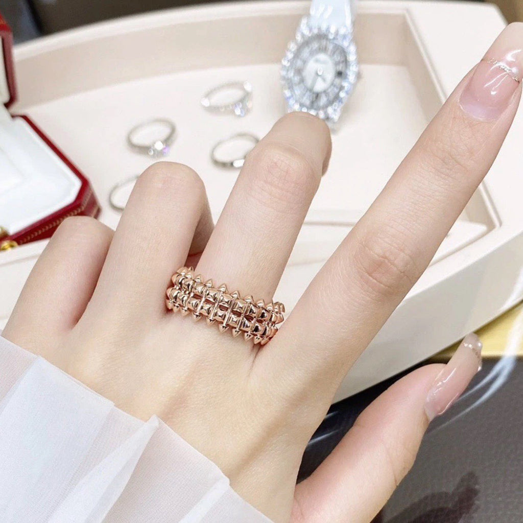 [Dawnora Jewelry]CLASH 9.2MM DOUBLE ROW RING