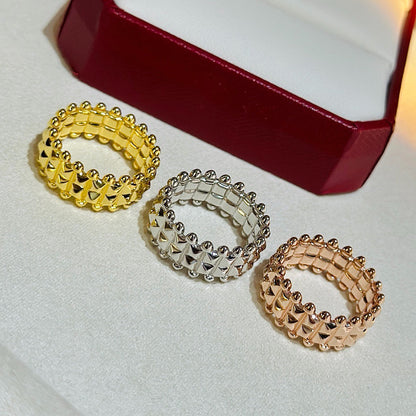 [Dawnora Jewelry]CLASH 9.2MM DOUBLE ROW RING
