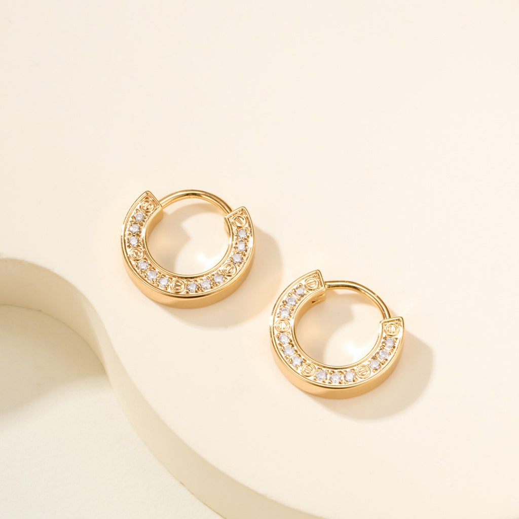 [Dawnora Jewelry]LOVE DIAMOND EARRINGS