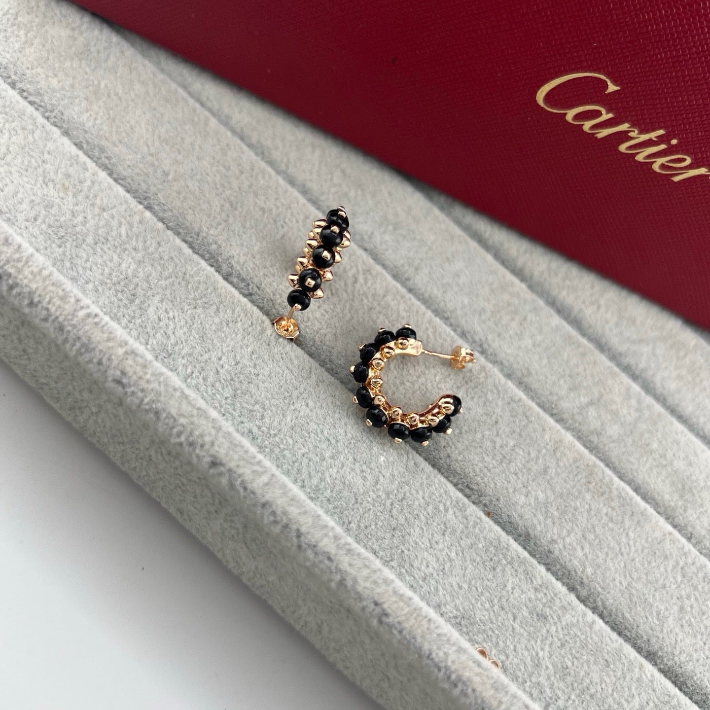 [Dawnora Jewelry]CLASH 7.9MM AGATE CHALCEDONY EARRINGS
