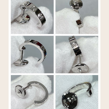 [Dawnora Jewelry]LOVE EARRINGS 2.65 MM NO DIAMOND SMALL
