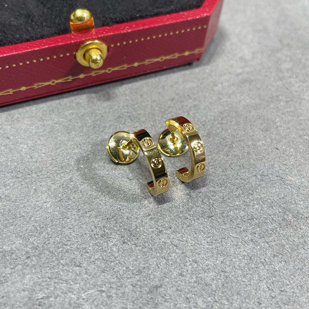 [Dawnora Jewelry]LOVE EARRINGS 2.65 MM NO DIAMOND SMALL