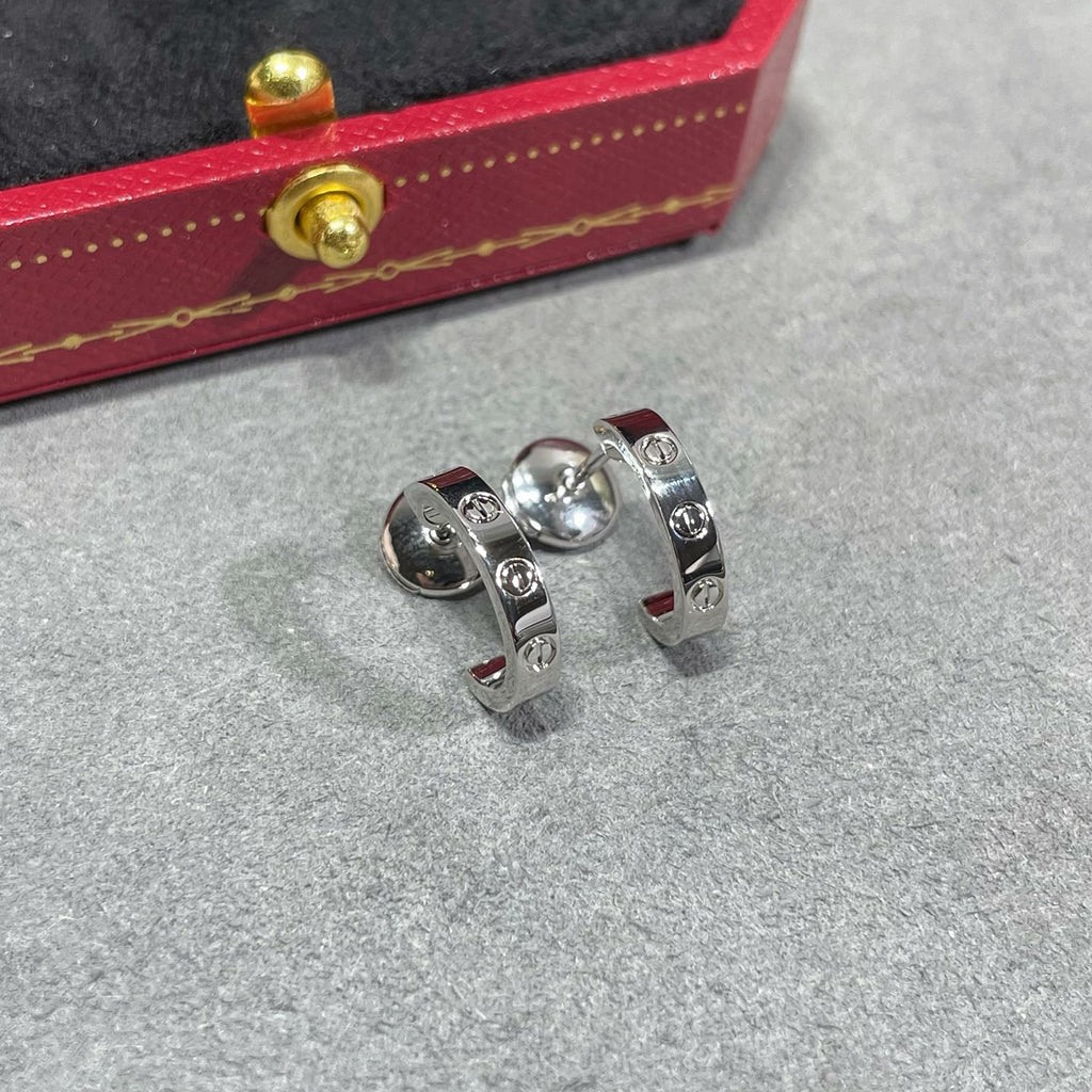 [Dawnora Jewelry]LOVE EARRINGS 2.65 MM NO DIAMOND SMALL