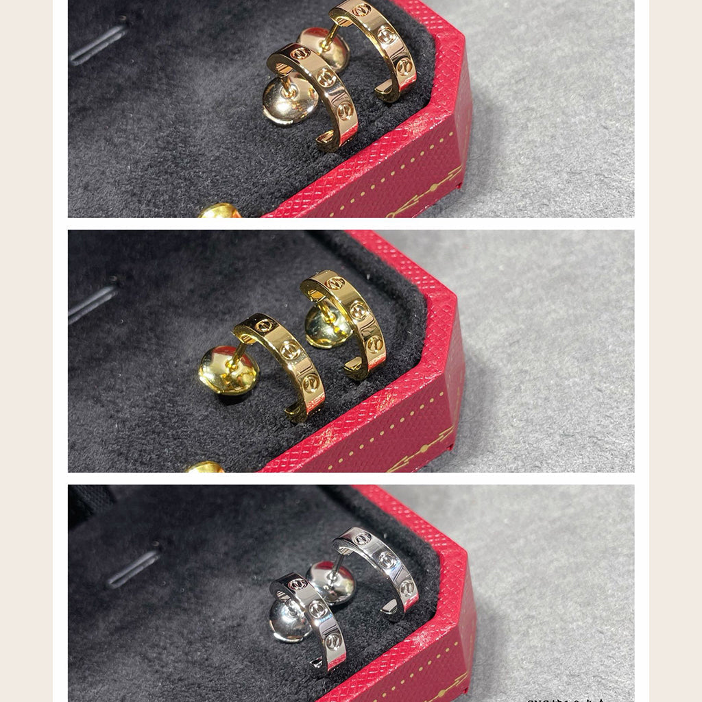 [Dawnora Jewelry]LOVE EARRINGS 2.65 MM NO DIAMOND SMALL