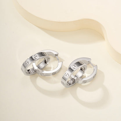 [Dawnora Jewelry]LOVE 3.3MM DANGLE EARRINGS