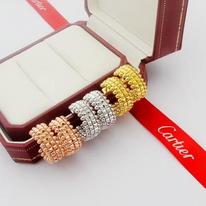 [Dawnora Jewelry]CLASH 9.2MM DOUBLE ROW EARRINGS