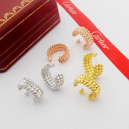 [Dawnora Jewelry]CLASH 9.2MM DOUBLE ROW EARRINGS