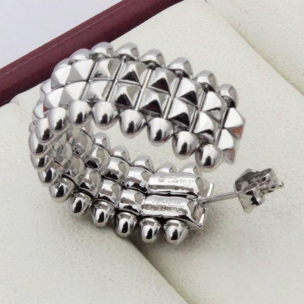 [Dawnora Jewelry]CLASH 9.2MM DOUBLE ROW EARRINGS