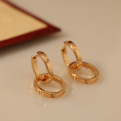 [Dawnora Jewelry]LOVE 3.3MM DANGLE EARRINGS