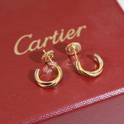 [Dawnora Jewelry]TRINITY ON DIAMOND MINI EARRINGS