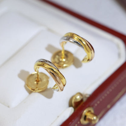 [Dawnora Jewelry]TRINITY ON DIAMOND MINI EARRINGS