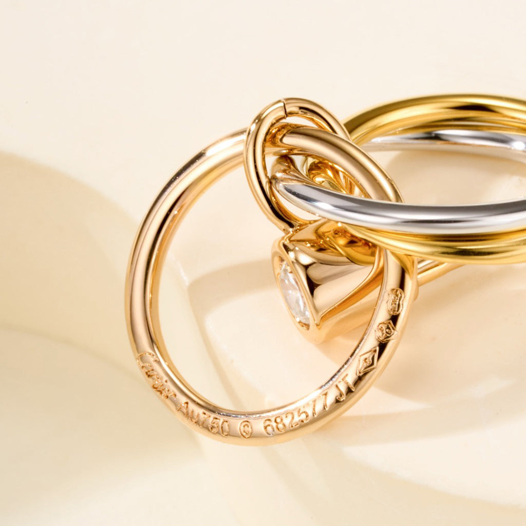 [Dawnora Jewelry]TRINITY ON DIAMOND  EARRINGS