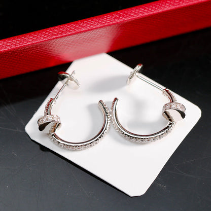 [Dawnora Jewelry]JUSTE FULL DIAMOND SMALL EARRINGS