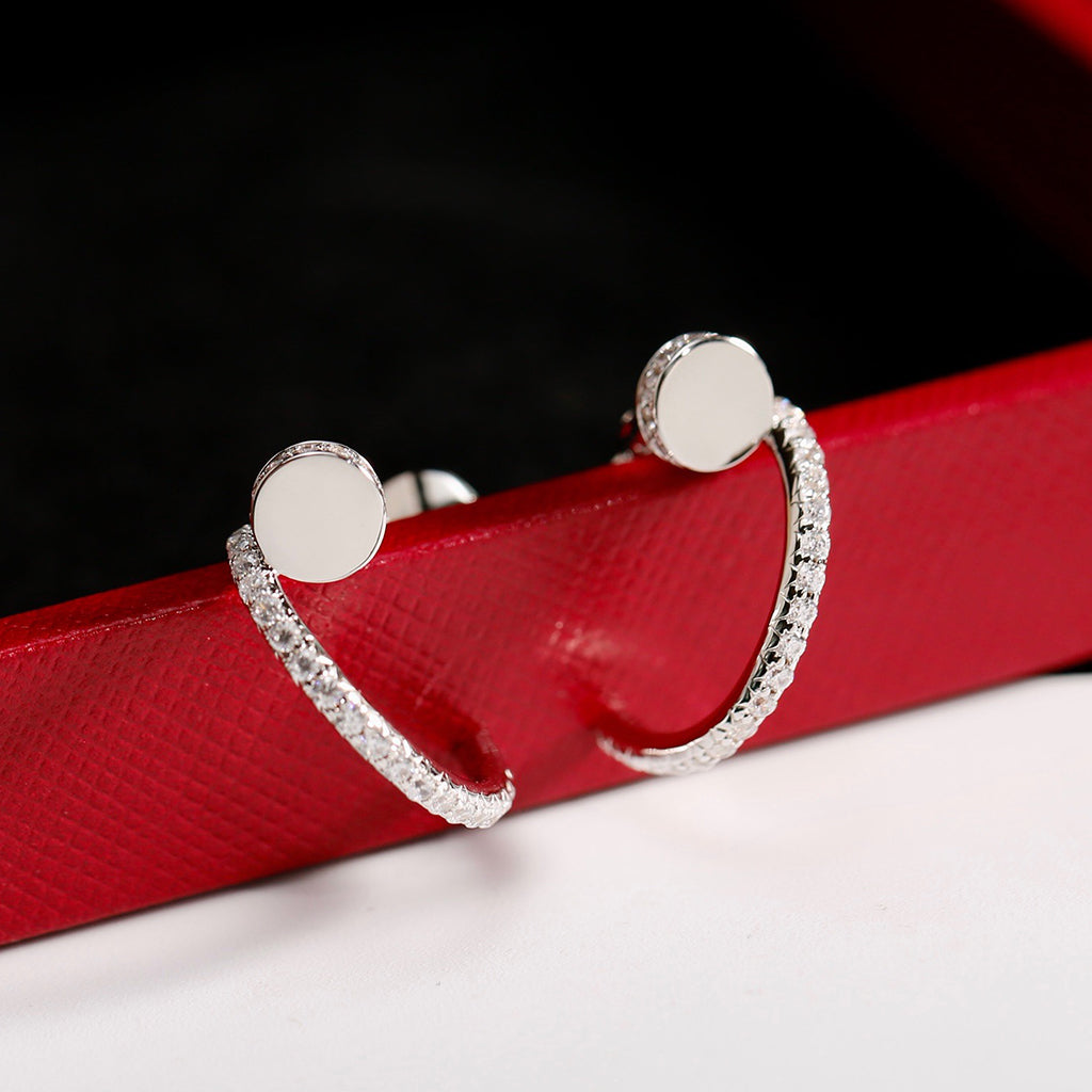 [Dawnora Jewelry]JUSTE FULL DIAMOND SMALL EARRINGS