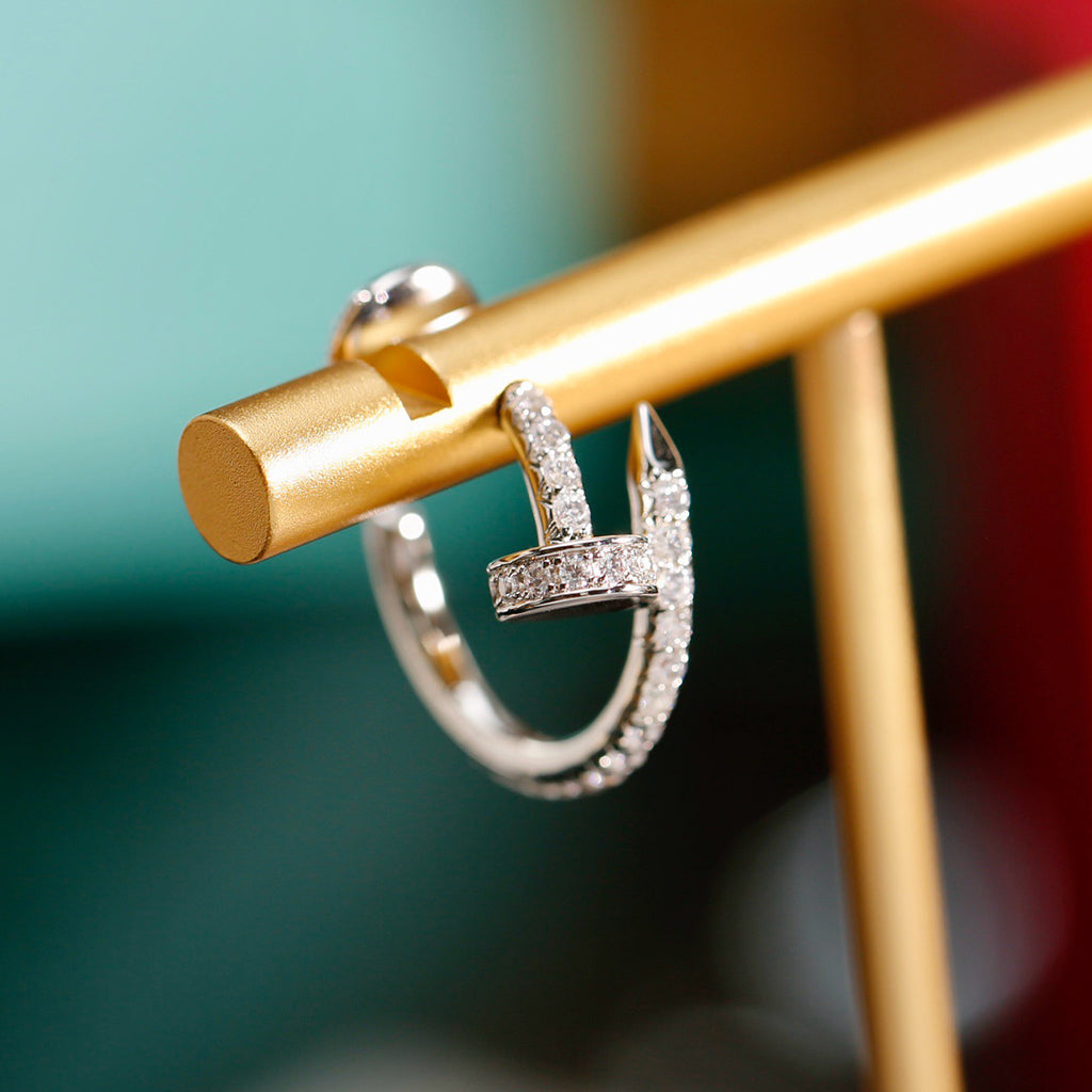 [Dawnora Jewelry]JUSTE FULL DIAMOND SMALL EARRINGS