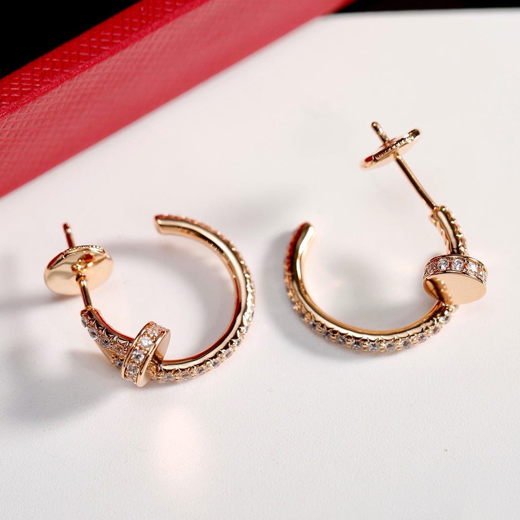 [Dawnora Jewelry]JUSTE FULL DIAMOND SMALL EARRINGS