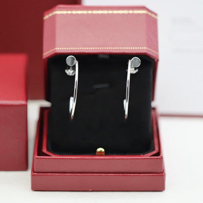 [Dawnora Jewelry]JUSTE HALF DIAMOND LARGE EARRINGS