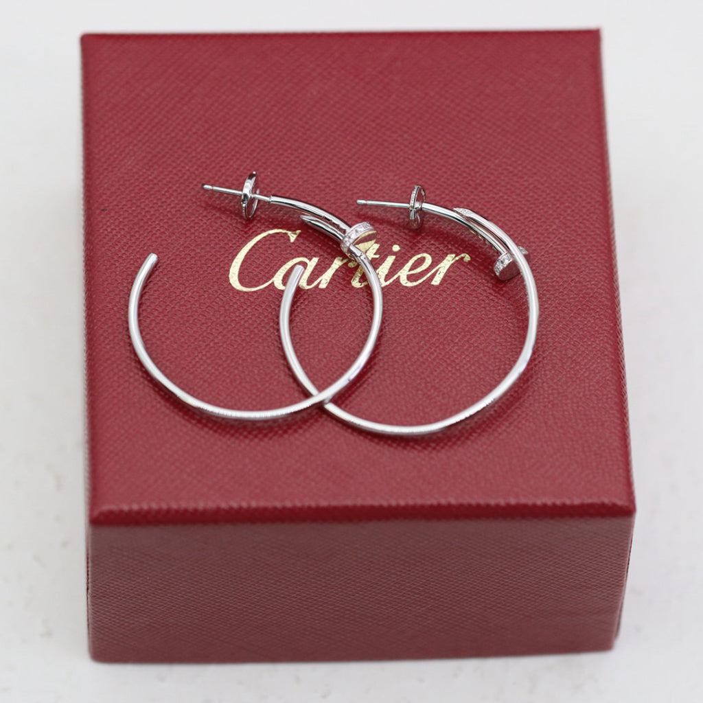 [Dawnora Jewelry]JUSTE HALF DIAMOND LARGE EARRINGS