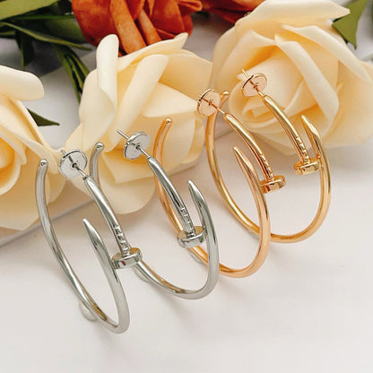 [Dawnora Jewelry]JUSTE NO DIAMOND LARGE EARRINGS