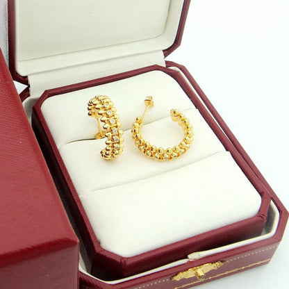 [Dawnora Jewelry]CLASH FULL DIAMOND MEDIUM EARRINGS