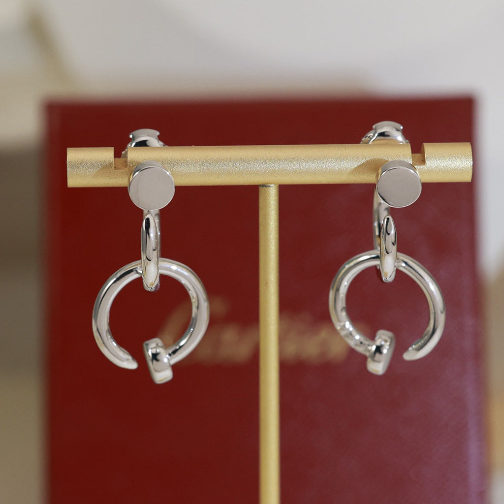 [Dawnora Jewelry]JUSTE NO DIAMOND DOUBLE EARRINGS