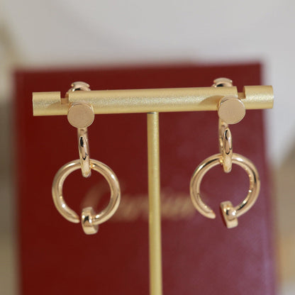 [Dawnora Jewelry]JUSTE NO DIAMOND DOUBLE EARRINGS