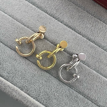 [Dawnora Jewelry]JUSTE NO DIAMOND DOUBLE EARRINGS