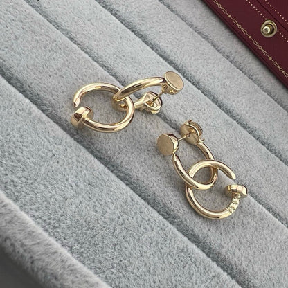 [Dawnora Jewelry]JUSTE NO DIAMOND DOUBLE EARRINGS