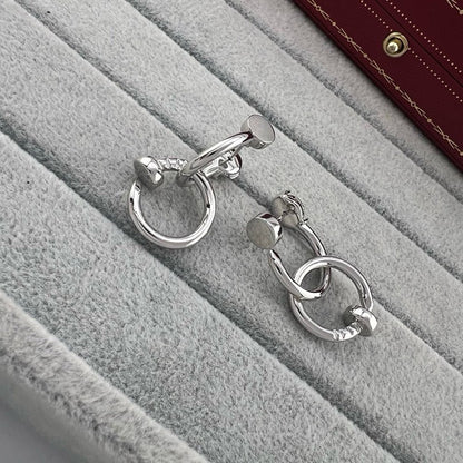 [Dawnora Jewelry]JUSTE NO DIAMOND DOUBLE EARRINGS