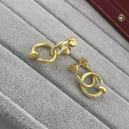 [Dawnora Jewelry]JUSTE NO DIAMOND DOUBLE EARRINGS