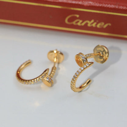 [Dawnora Jewelry]JUSTE FULL DIAMOND DOUBLE EARRINGS