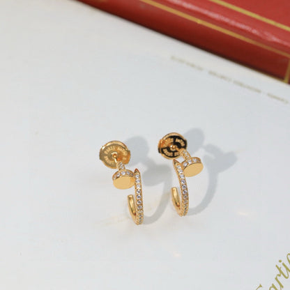 [Dawnora Jewelry]JUSTE FULL DIAMOND DOUBLE EARRINGS