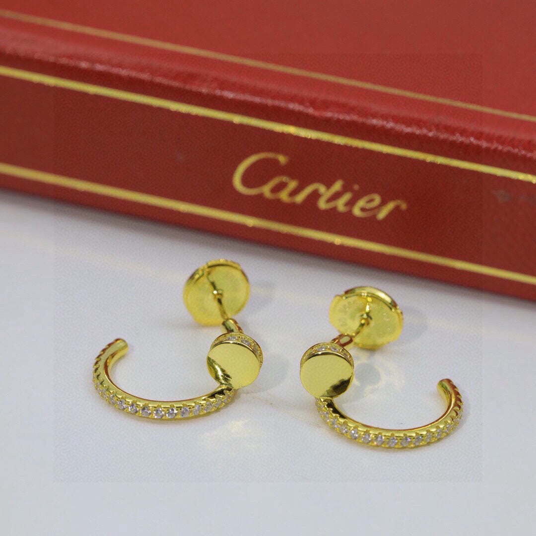[Dawnora Jewelry]JUSTE FULL DIAMOND DOUBLE EARRINGS