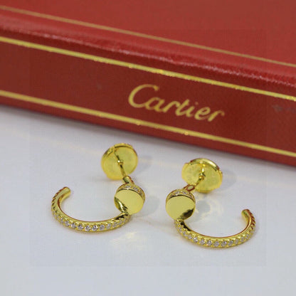 [Dawnora Jewelry]JUSTE FULL DIAMOND DOUBLE EARRINGS