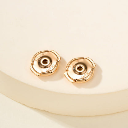 [Dawnora Jewelry]JUSTE HALF DIAMOND DOUBLE EARRINGS