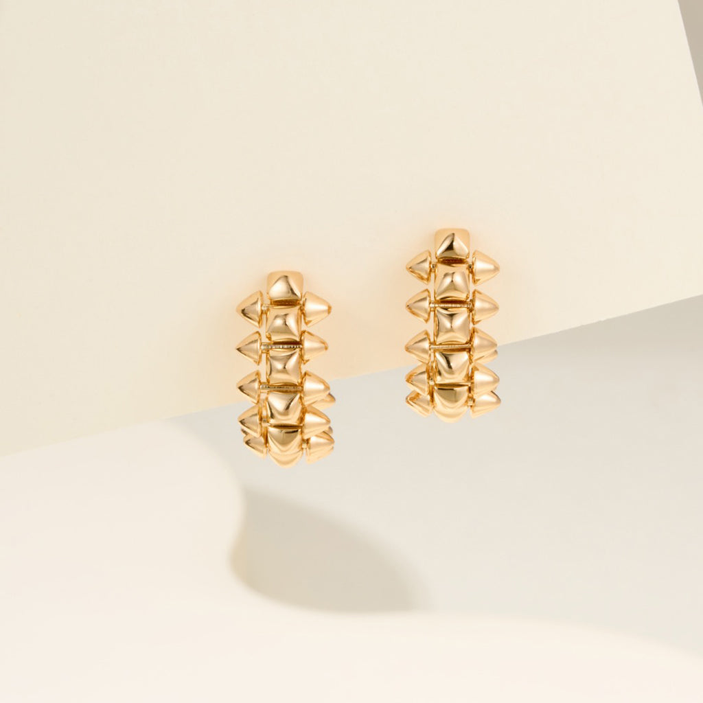 [Dawnora Jewelry]CLASH MINI HOOP EARRINGS