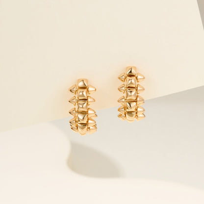 [Dawnora Jewelry]CLASH MINI HOOP EARRINGS