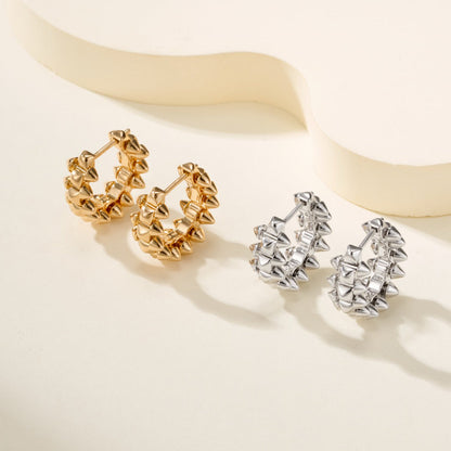 [Dawnora Jewelry]CLASH MINI HOOP EARRINGS