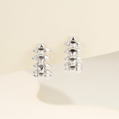 [Dawnora Jewelry]CLASH MINI HOOP EARRINGS